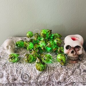 Lot of 3 Halloween Skull Decorations